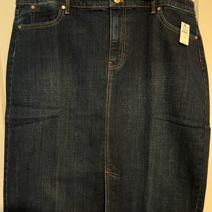 Talbots Womens Jean Skirt NWT -size 18